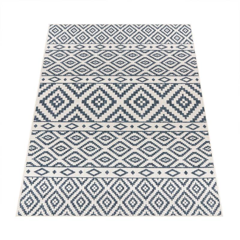 Paco Home Teppich »Coco 201«, rechteckig, 4 mm Höhe, Flachgewebe, Rauten Design, In- und Outdoor geeignet, Wohnzimmer von PACO HOME