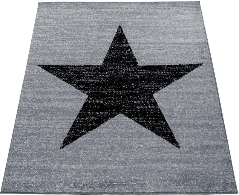 Paco Home Teppich »Fiesta 116«, rechteckig, 12 mm Höhe, Kurzflor, Motiv Stern, ideal im Wohnzimmer & Schlafzimmer von PACO HOME