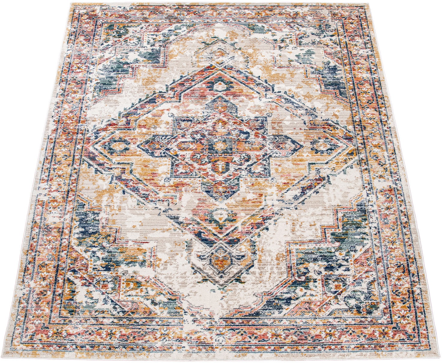 Paco Home Teppich »Herbete 735«, rechteckig, 8 mm Höhe, Kurzflor, Orient-Optik, Vintage Design, Wohnzimmer von PACO HOME