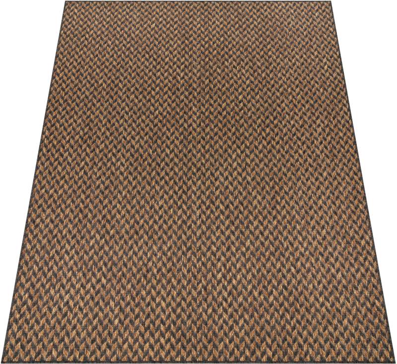 Paco Home Teppich »Illusion 327«, rechteckig, 4 mm Höhe, Flachgewebe, Zickzack Motiv, Boho, In- und Outdoor geeignet von PACO HOME