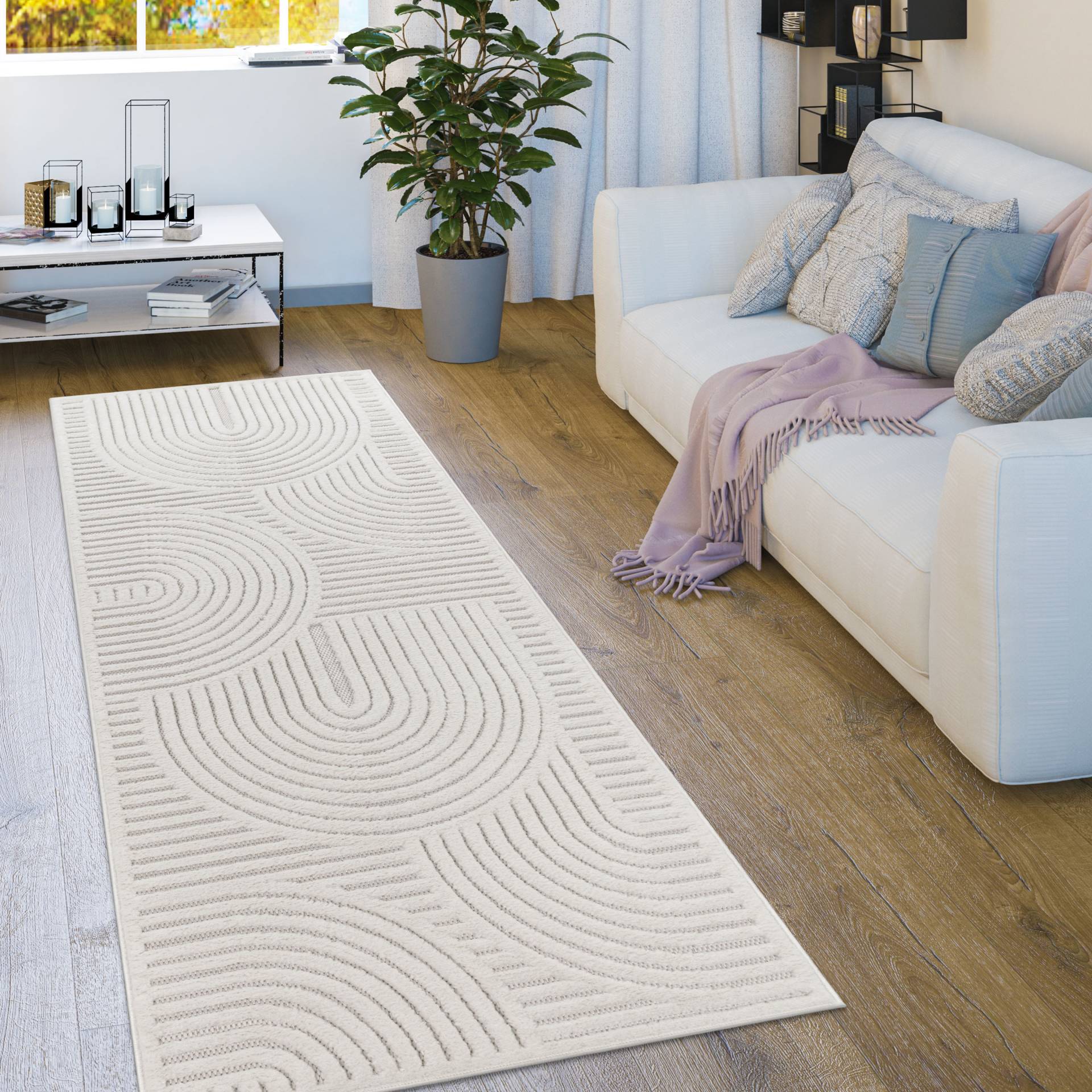 Paco Home Teppich »Livorno 674«, rechteckig, 14 mm Höhe, Uni Farben, moderner Hoch-Tief-Effekt, Scandi-Look, Outdoor geeignet Paco Home Teppich »Livorno 674«, rechteckig, 14 mm Höhe, Uni Farben, moderner Hoch-Tief-Effekt, Scandi-Look, Outdoor geeignet von PACO HOME