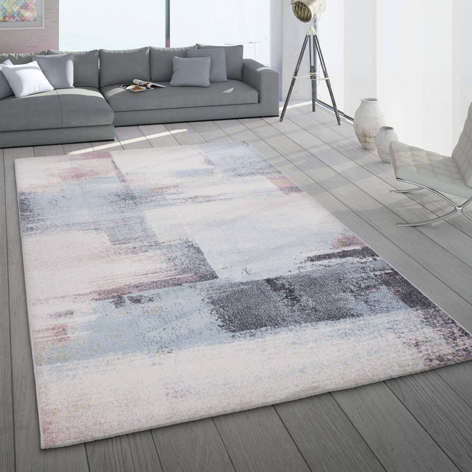 Paco Home Teppich »Mero 108«, rechteckig, 16 mm Höhe, Kurzflor, modernes Design, Pastell-Farben, melierte Used-Optik Paco Home Teppich »Mero 108«, rechteckig, 16 mm Höhe, Kurzflor, modernes Design, Pastell-Farben, melierte Used-Optik von PACO HOME