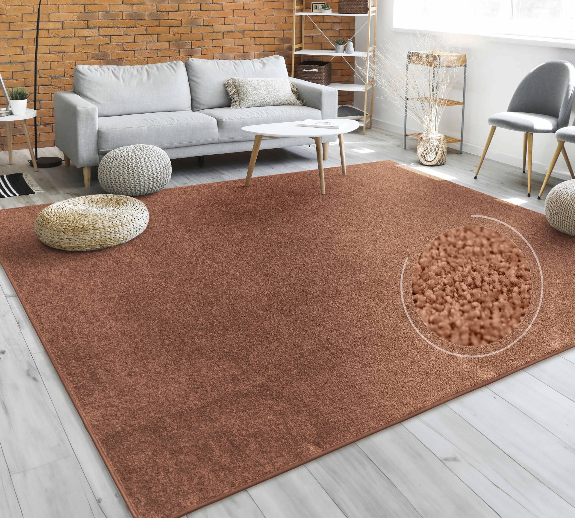 Paco Home Teppich »Porto 890«, rechteckig, 13 mm Höhe, Kurzflor, Uni-Farben, ideal im Wohnzimmer & Schlafzimmer Paco Home Teppich »Porto 890«, rechteckig, 13 mm Höhe, Kurzflor, Uni-Farben, ideal im Wohnzimmer & Schlafzimmer von PACO HOME