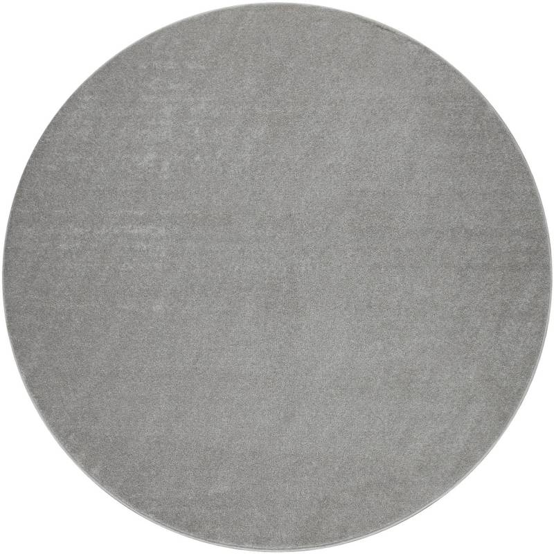 Paco Home Teppich »Porto 890«, rund, 13 mm Höhe, Kurzflor, Uni-Farben, ideal im Wohnzimmer & Schlafzimmer von PACO HOME