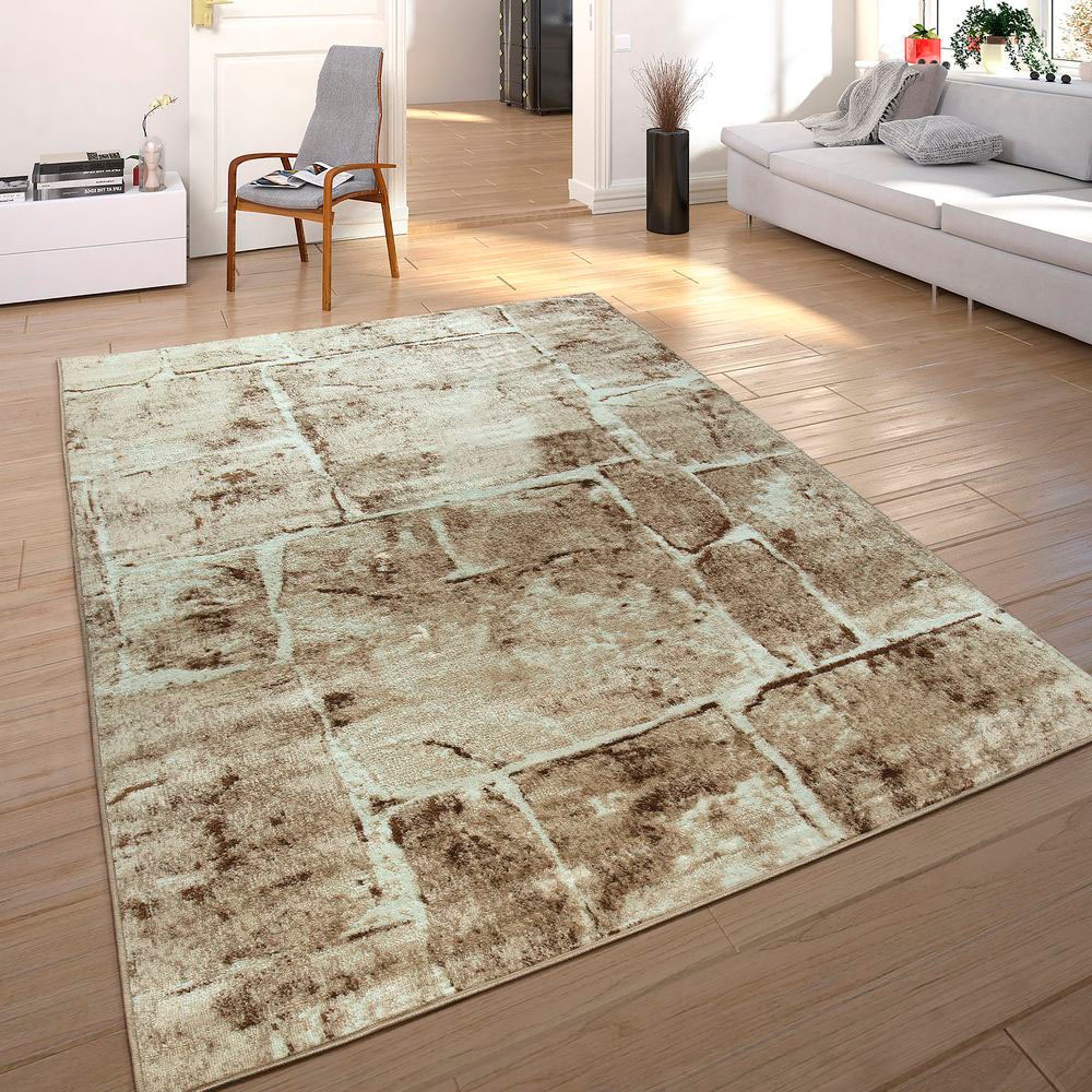 Paco Home Teppich »Sinai 050«, rechteckig, Kurzflor, Stein Muster, ideal im Wohnzimmer & Schlafzimmer von PACO HOME