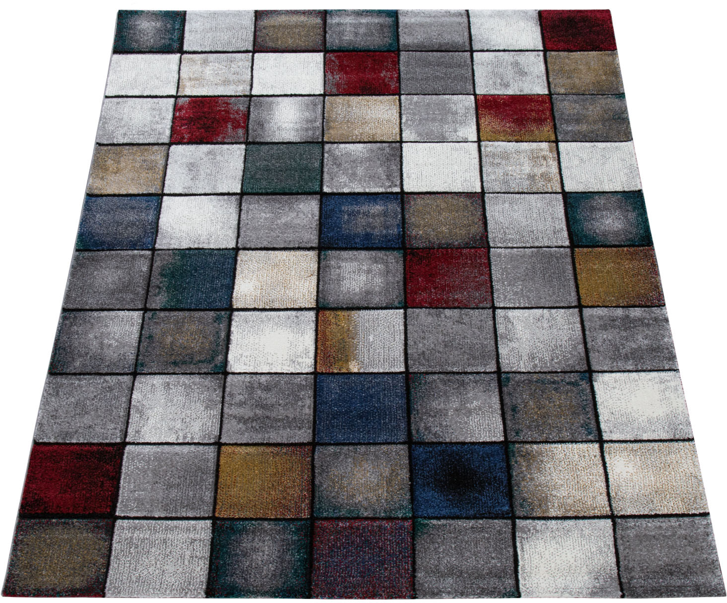 Paco Home Teppich »Smaragd 755«, rechteckig, 17 mm Höhe, Kurzflor mit Karo-Muster, ideal im Wohnzimmer & Schlafzimmer Paco Home Teppich »Smaragd 755«, rechteckig, 17 mm Höhe, Kurzflor mit Karo-Muster, ideal im Wohnzimmer & Schlafzimmer von PACO HOME