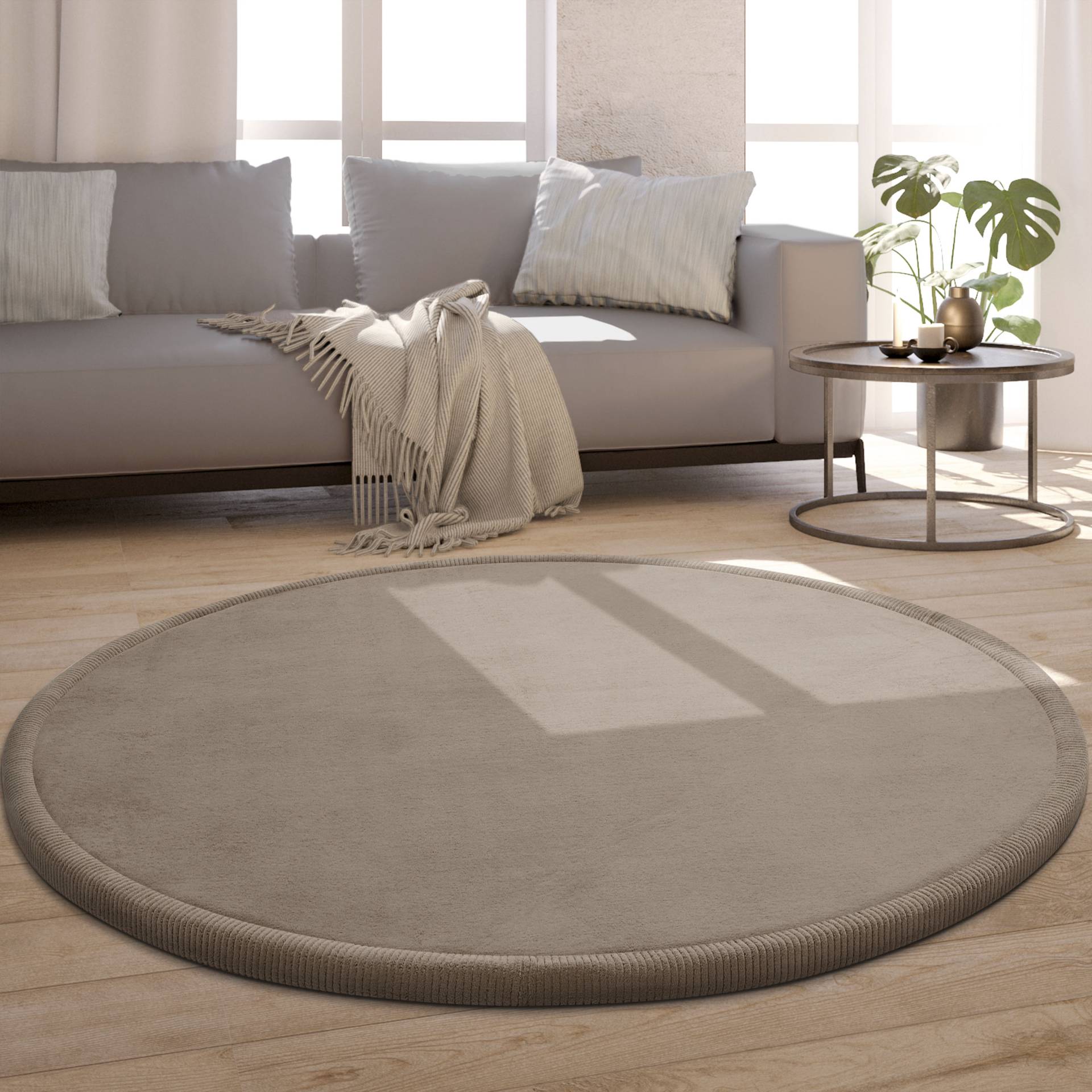Paco Home Teppich »Tatami 475«, rund, 24 mm Höhe, Kurzflor, Uni Farben, mit Memory Foam, waschbar Paco Home Teppich »Tatami 475«, rund, 24 mm Höhe, Kurzflor, Uni Farben, mit Memory Foam, waschbar von PACO HOME