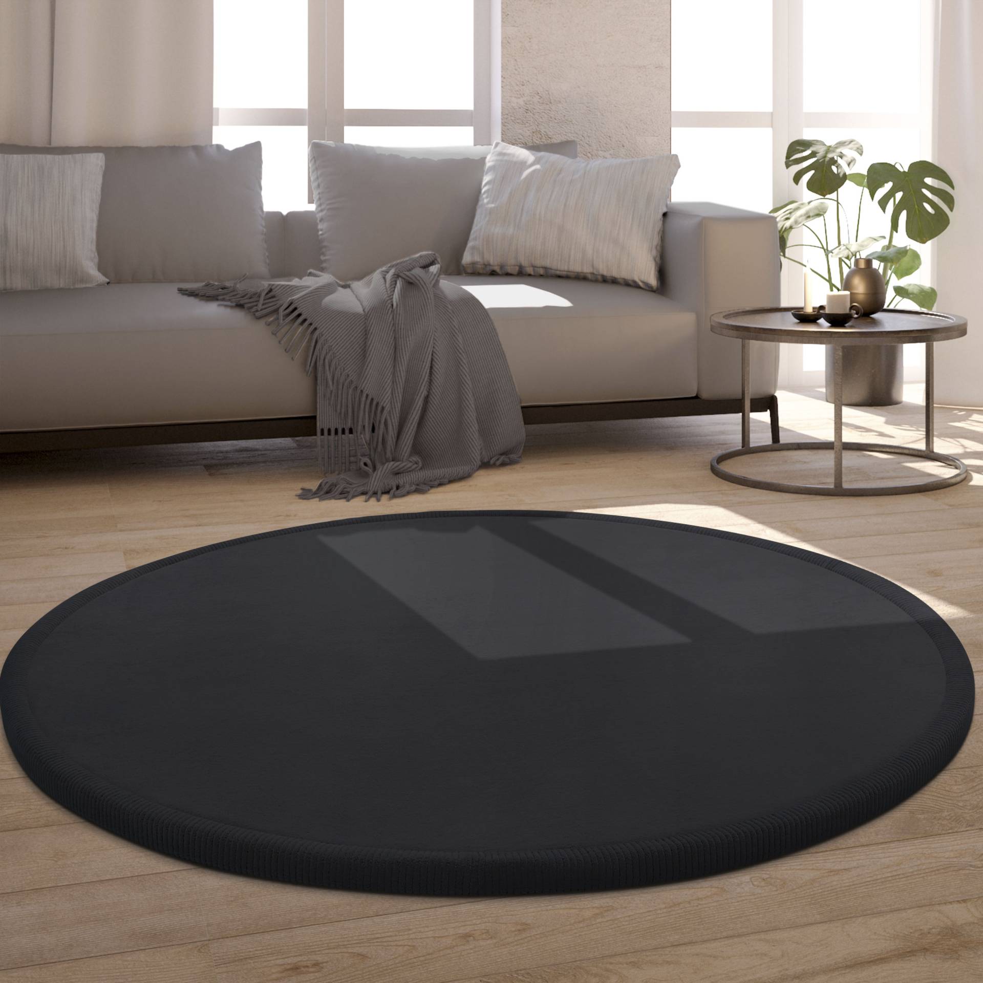 Paco Home Teppich »Tatami 475«, rund, 24 mm Höhe, Kurzflor, Uni Farben, mit Memory Foam, waschbar Paco Home Teppich »Tatami 475«, rund, 24 mm Höhe, Kurzflor, Uni Farben, mit Memory Foam, waschbar von PACO HOME