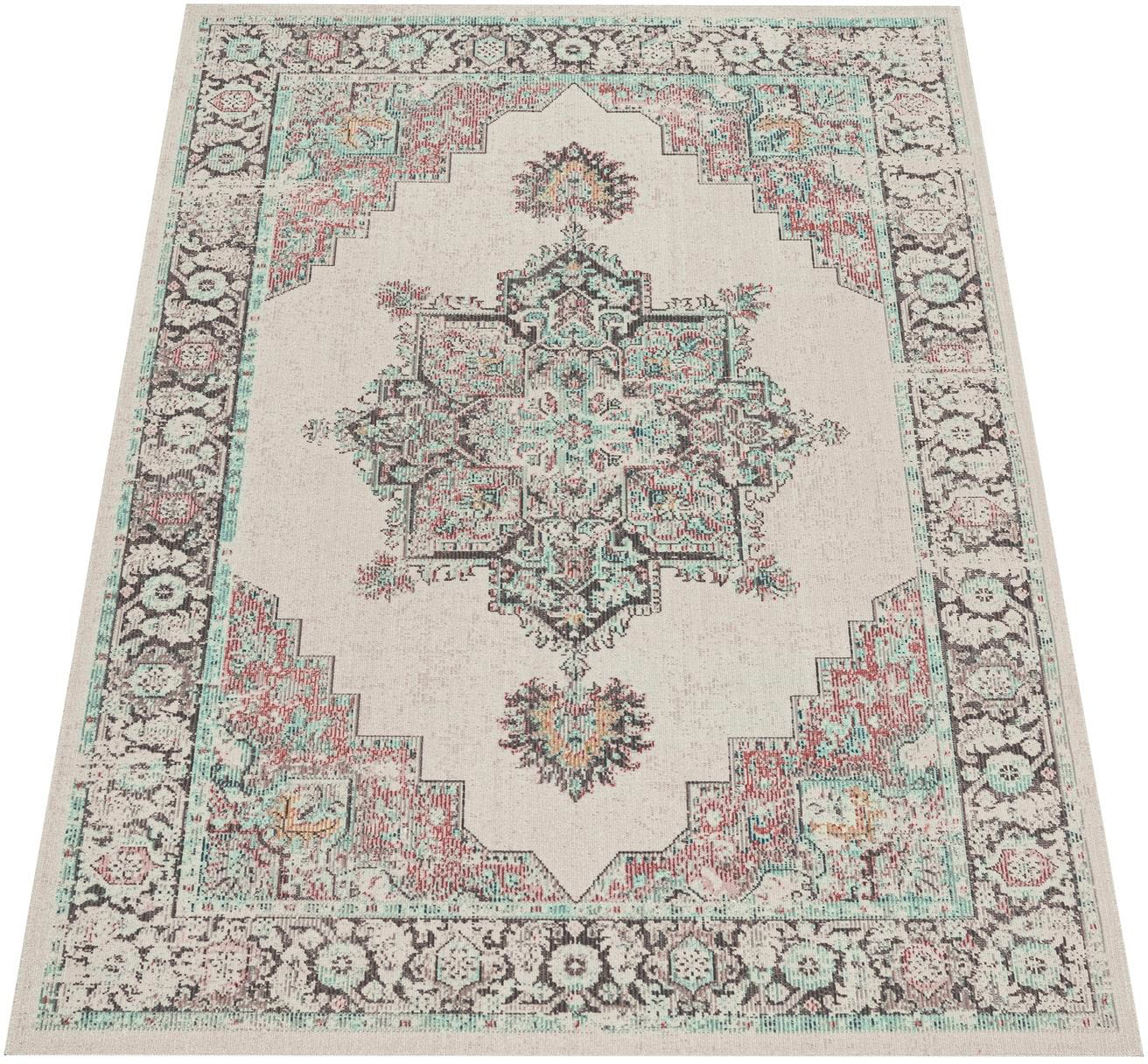 Paco Home Teppich »Torres 275«, rechteckig, 8 mm Höhe, Kurzflor, Orient-Optik, Vintage Design, In- und Outdoor geeignet Paco Home Teppich »Torres 275«, rechteckig, 8 mm Höhe, Kurzflor, Orient-Optik, Vintage Design, In- und Outdoor geeignet von PACO HOME