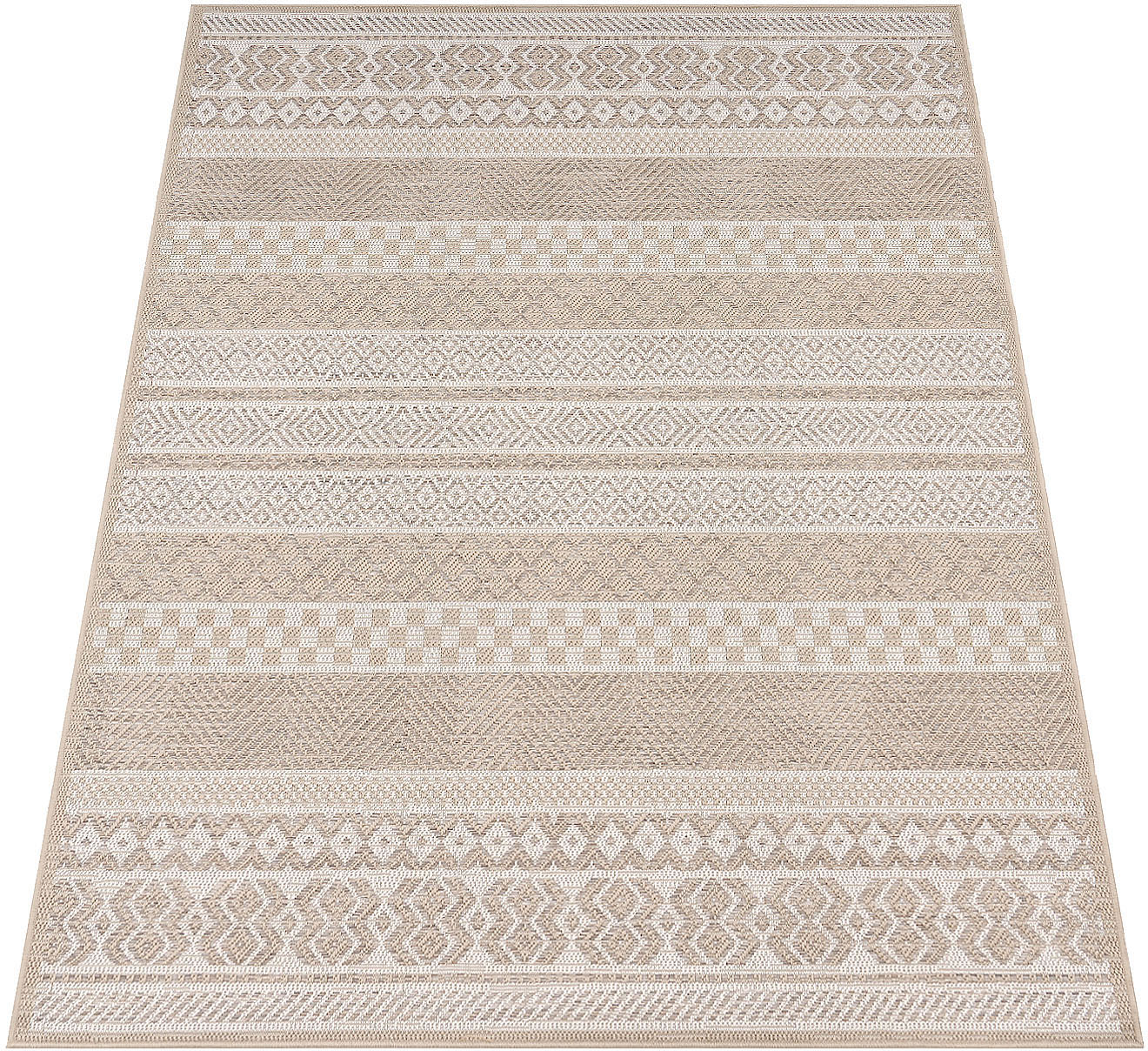 Paco Home Teppich »Vermont 183«, rechteckig, 4 mm Höhe, Flachgewebe, modernes gestreiftes Design, In- und Outdoor geeignet Paco Home Teppich »Vermont 183«, rechteckig, 4 mm Höhe, Flachgewebe, modernes gestreiftes Design, In- und Outdoor geeignet von PACO HOME