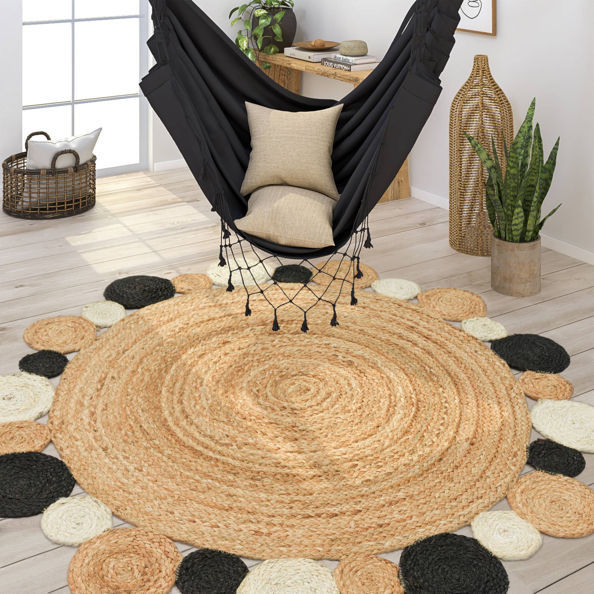 Paco Home Teppich »Viborg 592«, rund, 13 mm Höhe, handgefertigter Natur-Teppich, Jute, Boho, Ethno Paco Home Teppich »Viborg 592«, rund, 13 mm Höhe, handgefertigter Natur-Teppich, Jute, Boho, Ethno von PACO HOME
