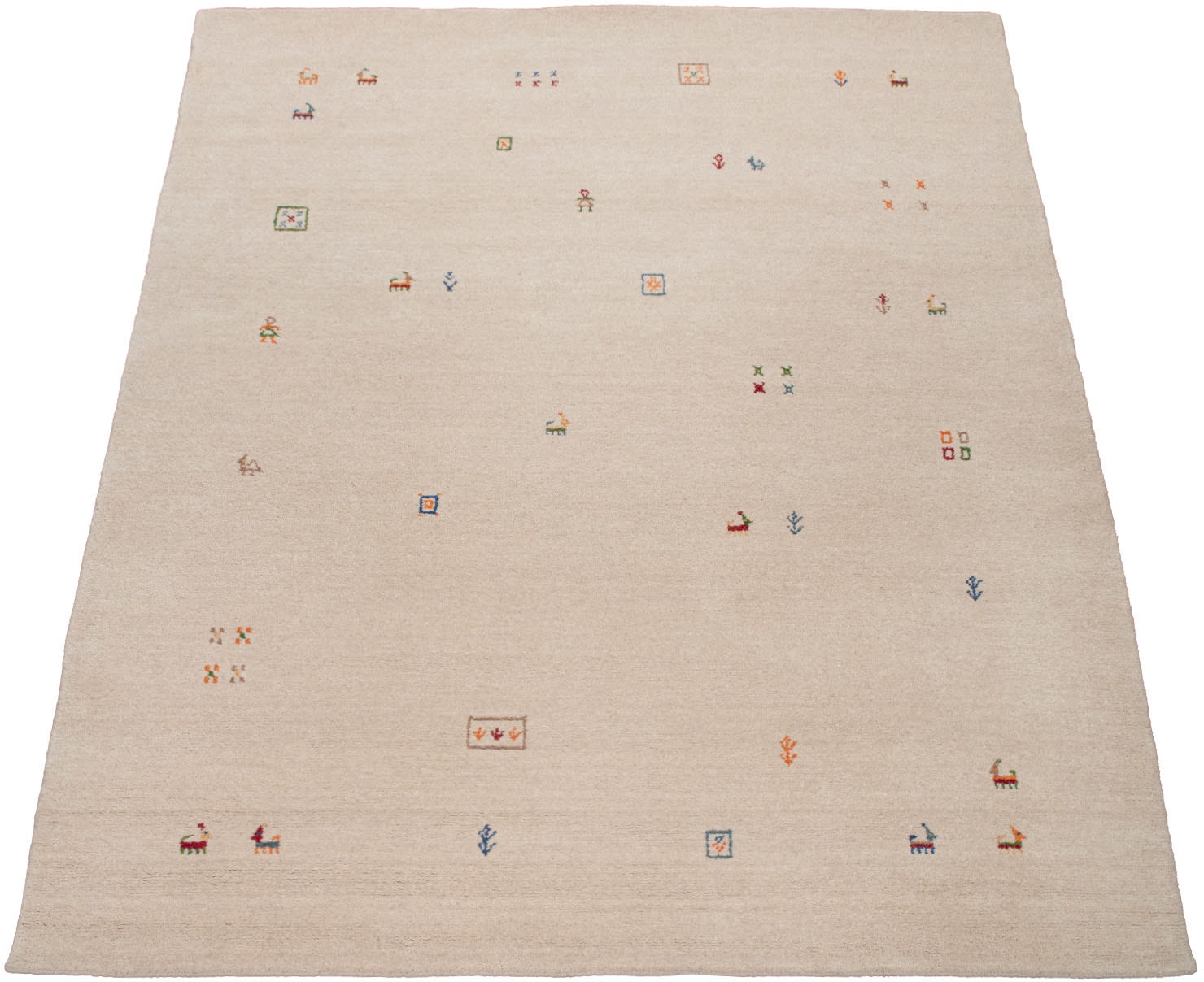 Paco Home Wollteppich »Gabbeh 312«, rechteckig, 9 mm Höhe, Kurzflor, handgewebt, reine Wolle, Gabbeh-Stil, Wohnzimmer Paco Home Wollteppich »Gabbeh 312«, rechteckig, 9 mm Höhe, Kurzflor, handgewebt, reine Wolle, Gabbeh-Stil, Wohnzimmer von PACO HOME