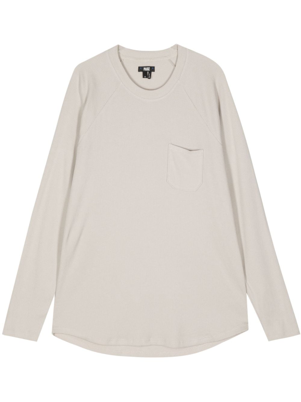 PAIGE Abe waffle-knit sweatshirt - Neutrals von PAIGE