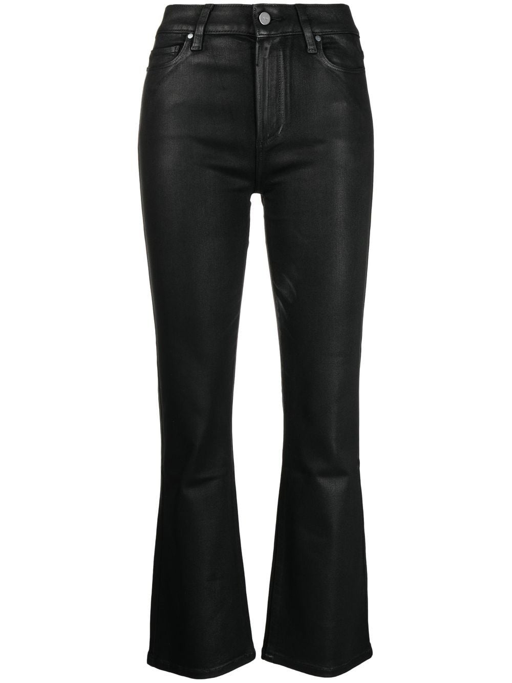 PAIGE Claudine coated flared jeans - Black von PAIGE