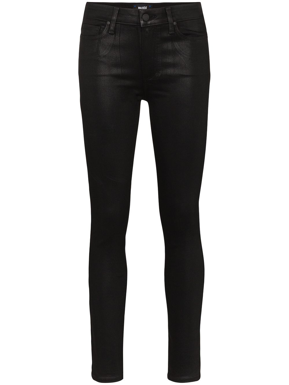 PAIGE Hoxton coated skinny jeans - Black von PAIGE