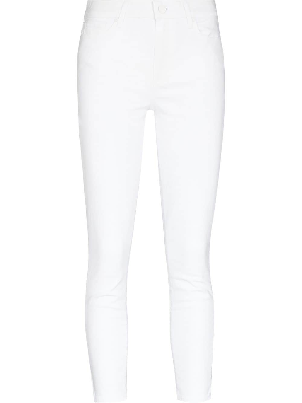 PAIGE Hoxton low-rise skinny jeans - White von PAIGE