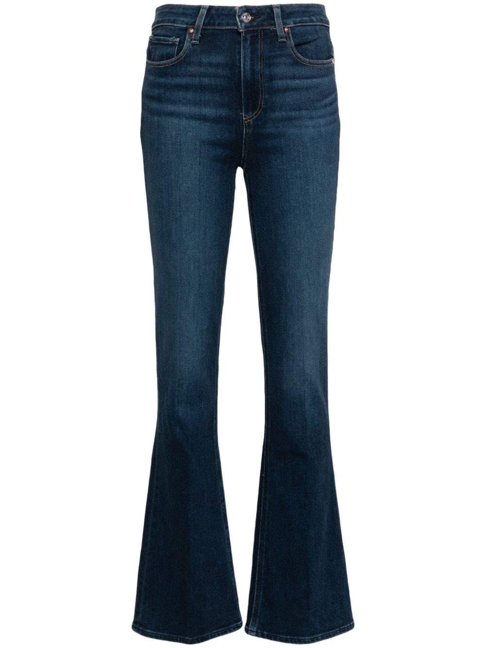 PAIGE Laurel Canyon high-rise bootcut jeans - Blue von PAIGE