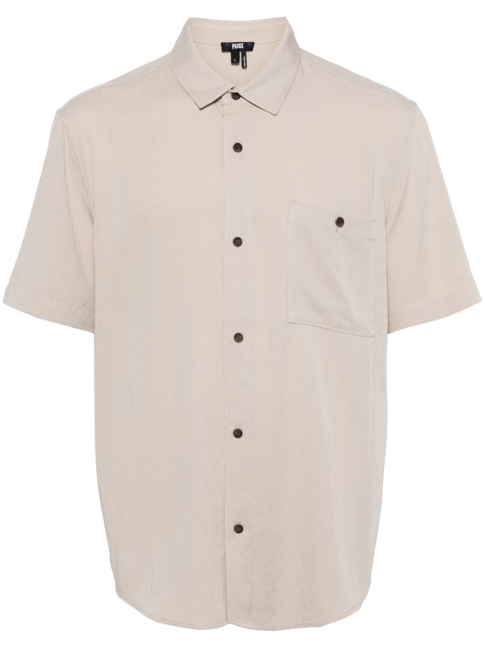 PAIGE Wilmer short-sleeve shirt - Neutrals von PAIGE