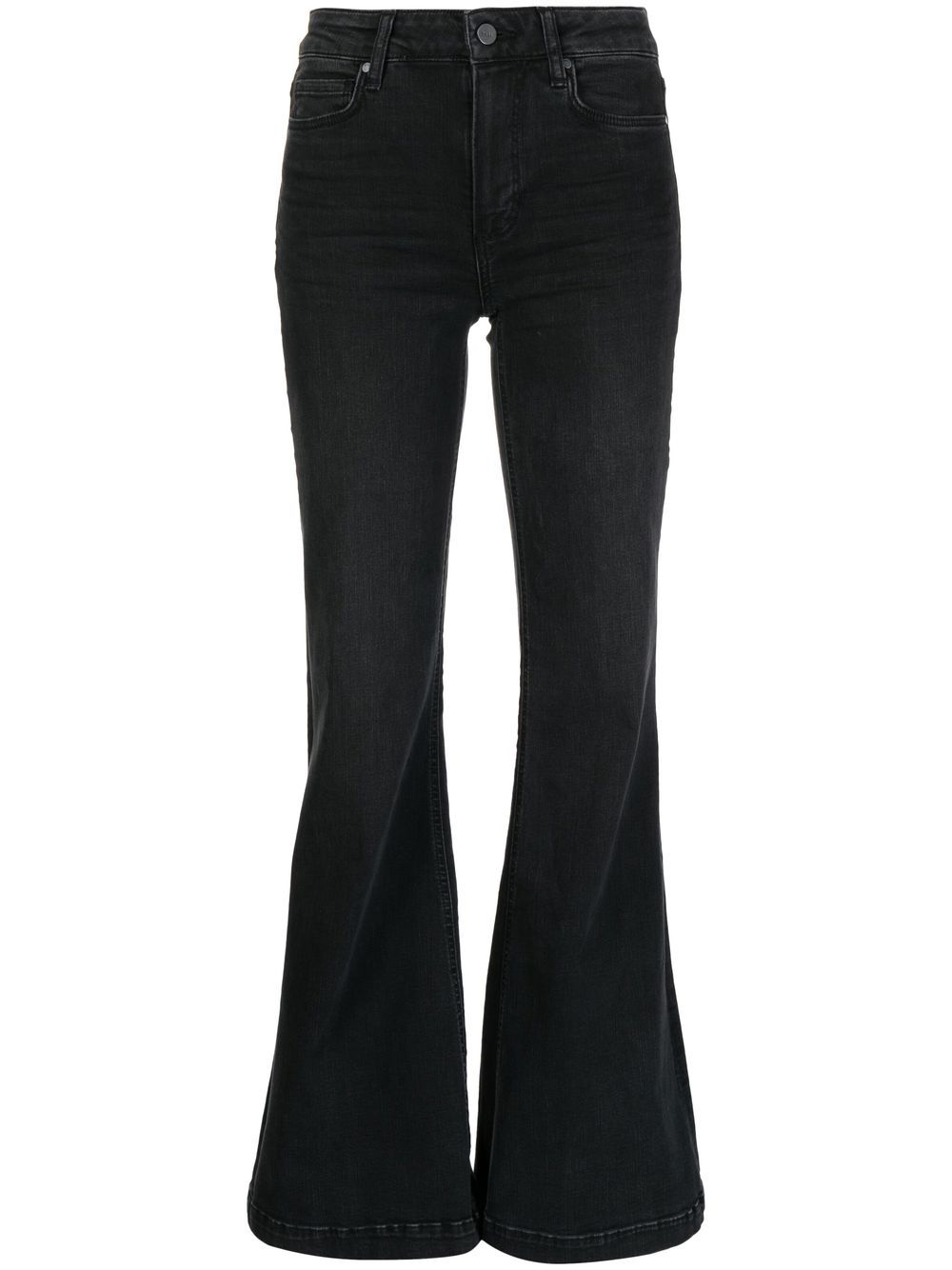 PAIGE cropped flared jeans - Black von PAIGE