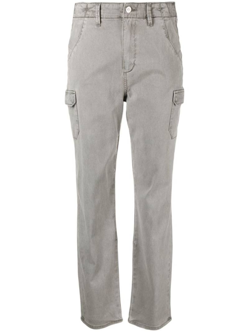 PAIGE high-waist straight-leg jeans - Grey von PAIGE