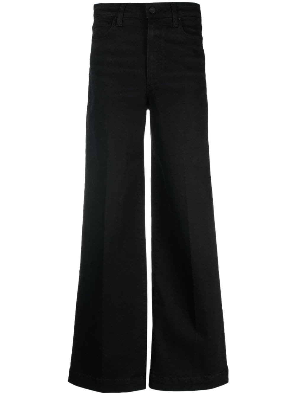 PAIGE high-waisted wide-leg jeans - Black von PAIGE
