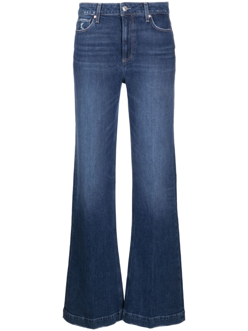 PAIGE mid-rise bootcut jeans - Blue von PAIGE