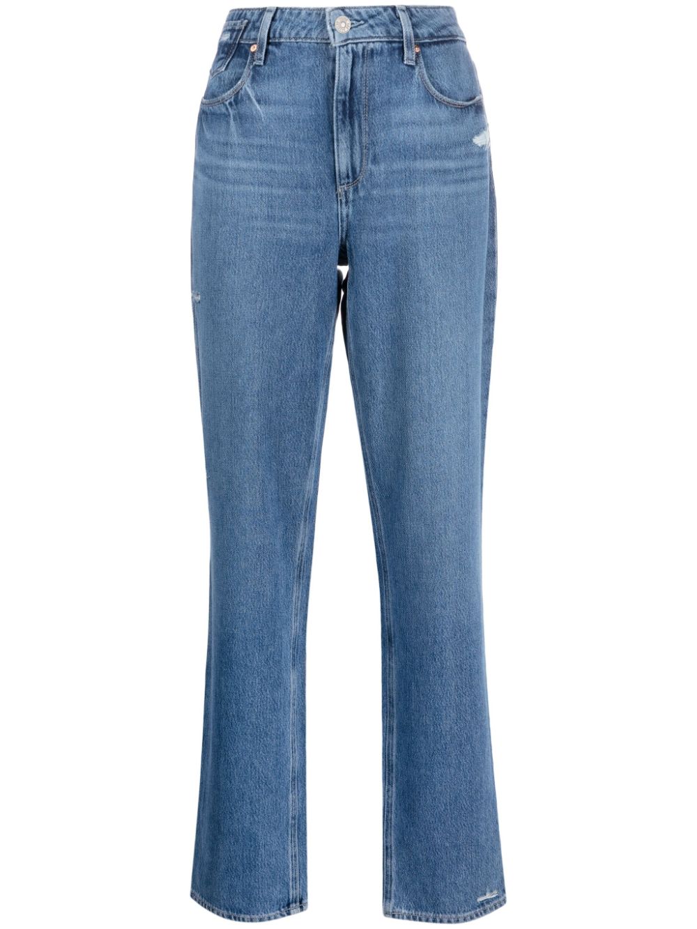 PAIGE mid-rise straight-leg jeans - Blue von PAIGE