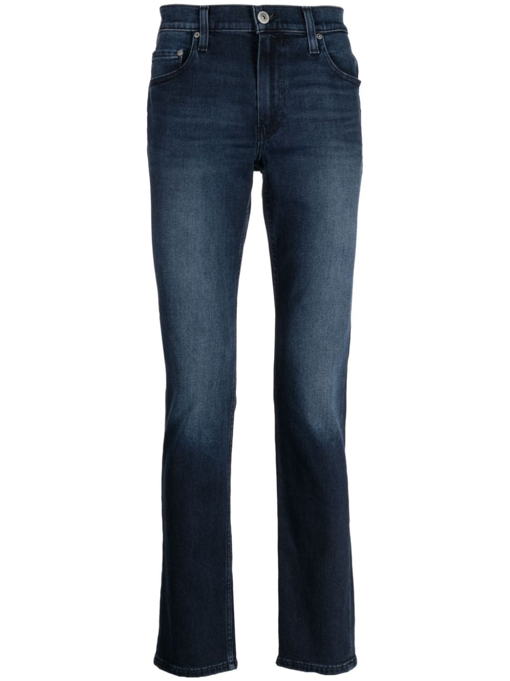 PAIGE mid-rise straight-leg jeans - Blue von PAIGE