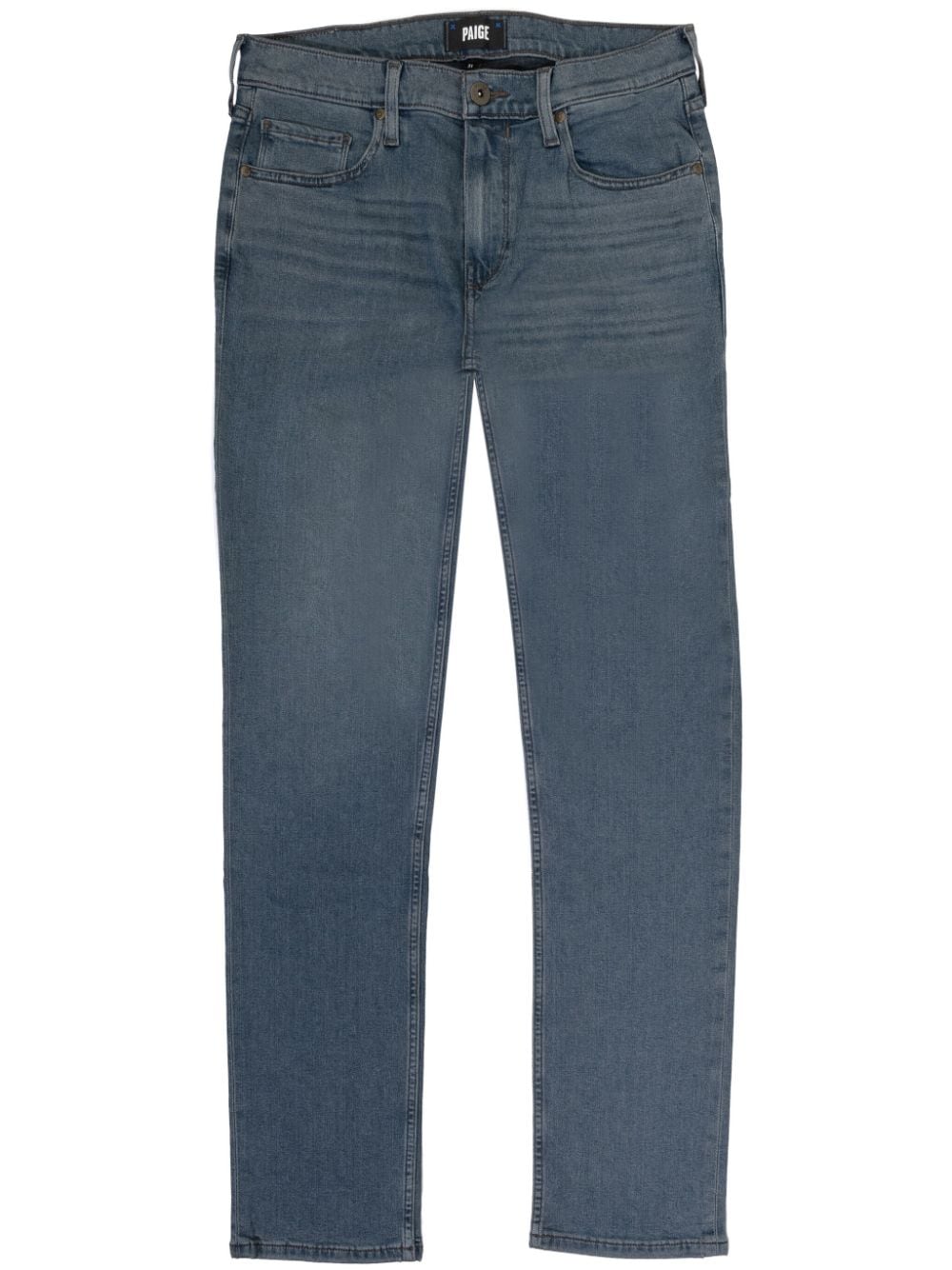 PAIGE mid-rise straight-leg jeans - Blue von PAIGE