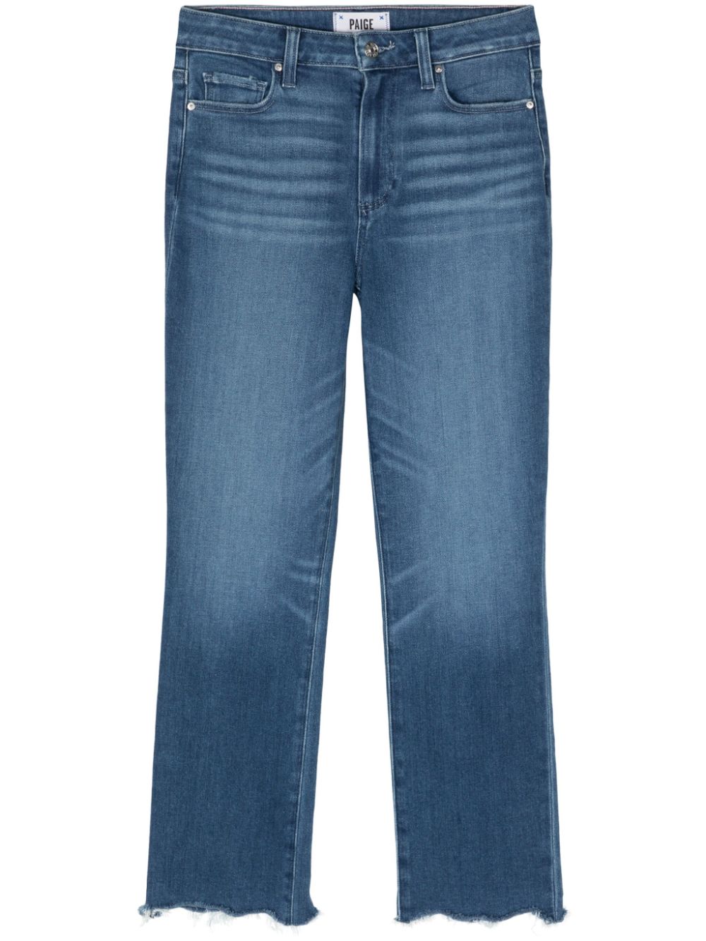 PAIGE raw-cut hem mid-rise jeans - Blue von PAIGE