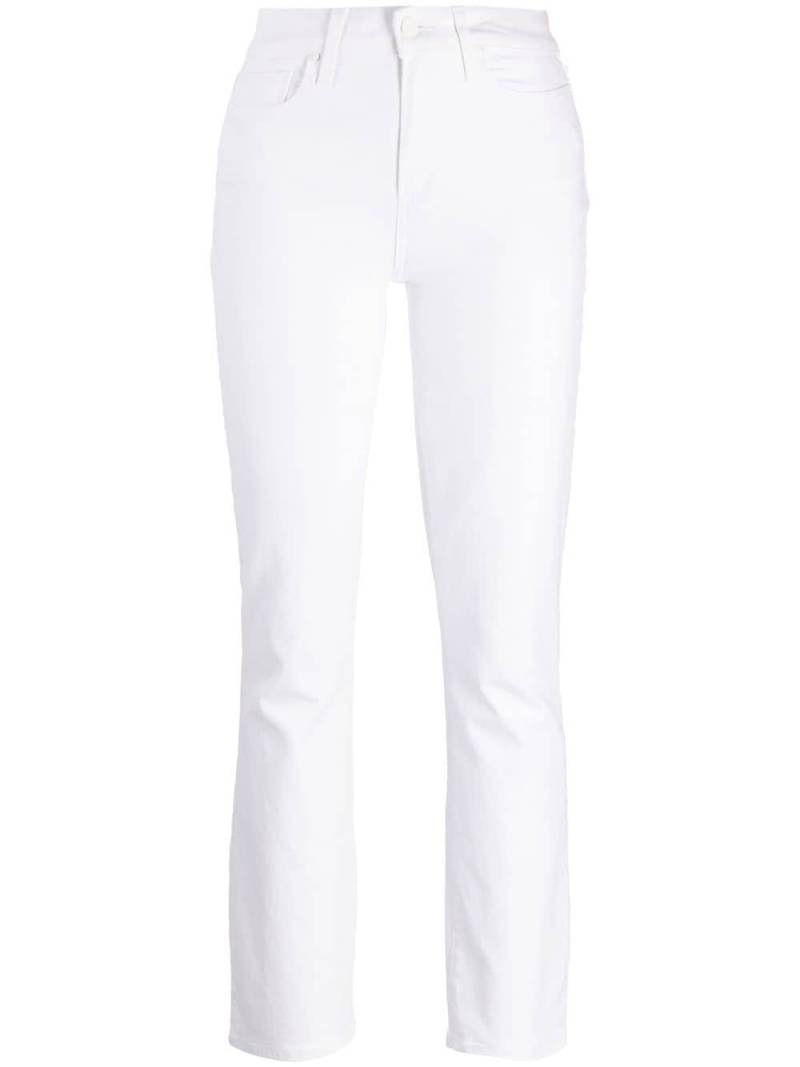 PAIGE slim-cut high-waist jeans - White von PAIGE