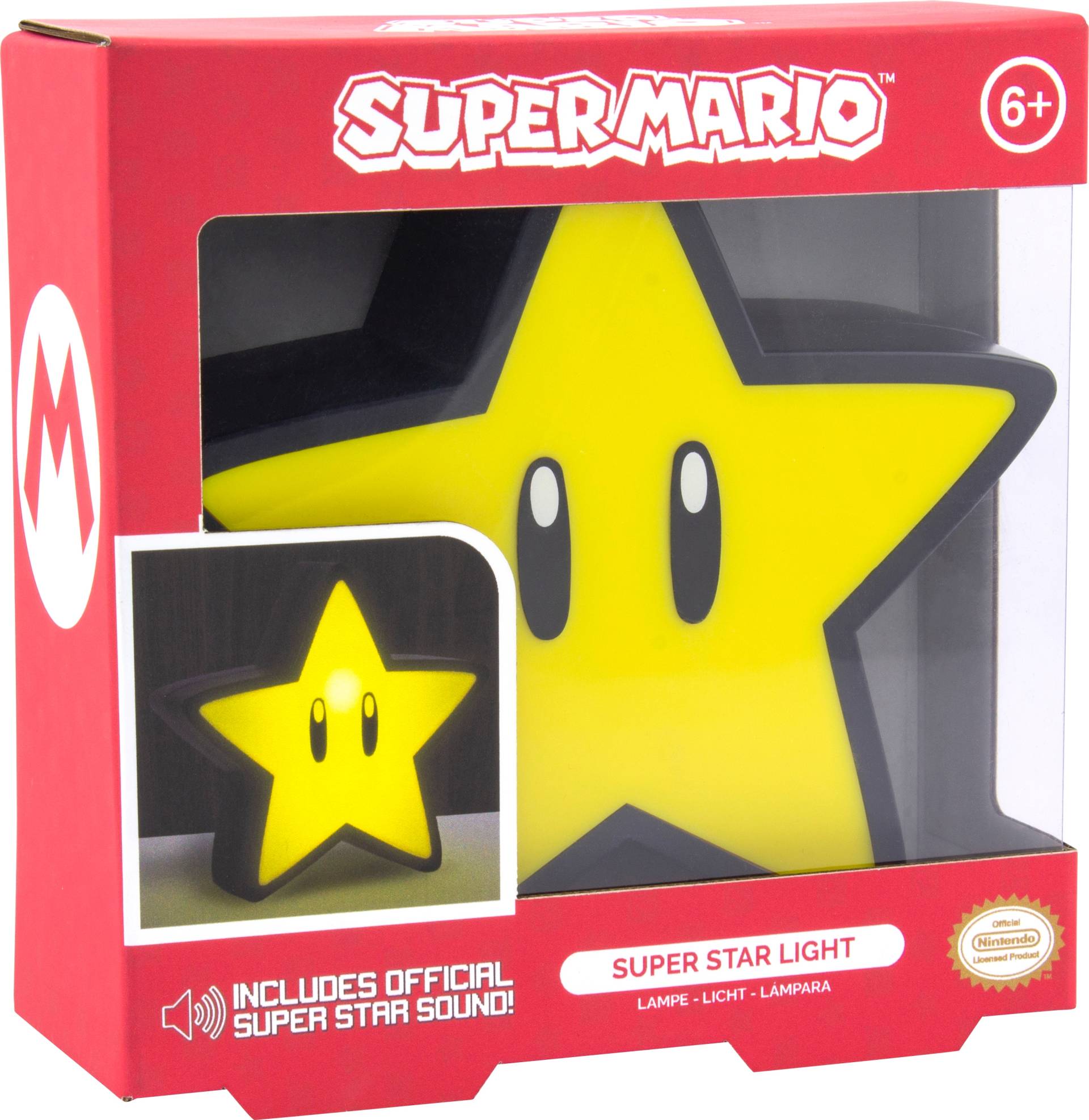 Paladone Dekolicht »Super Mario Super Star Leuchte mit Sound« von PALADONE