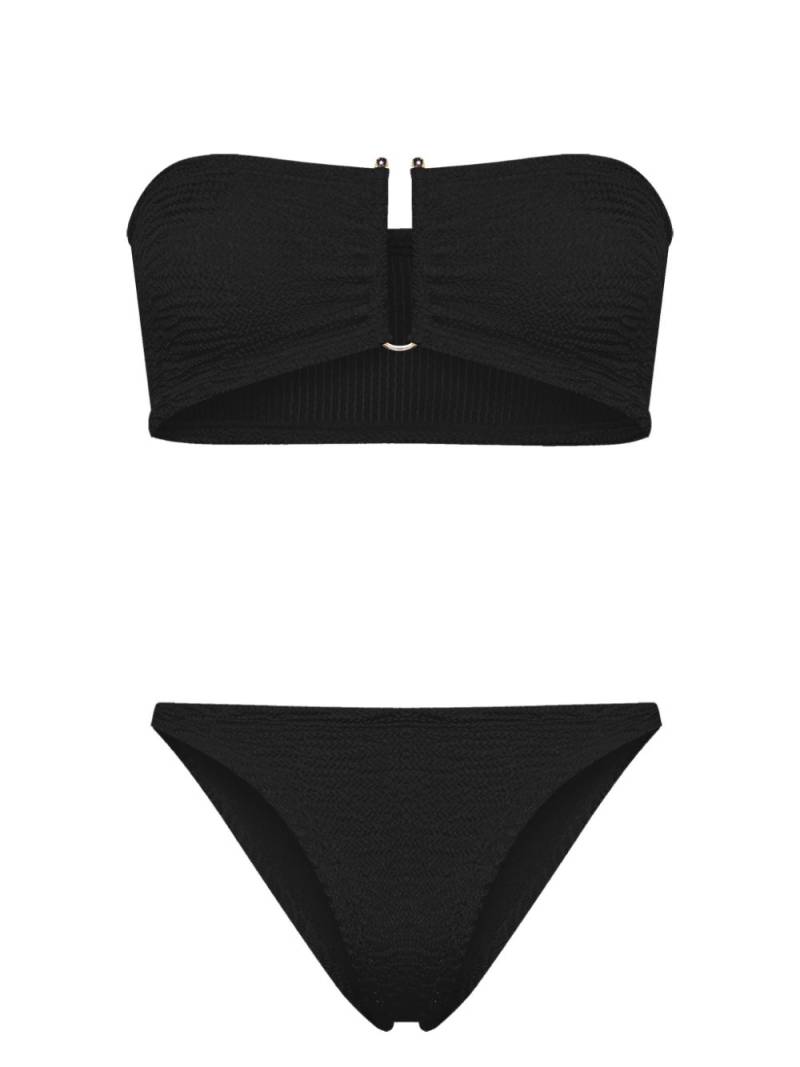 PARAMIDONNA Frida smock-design bikini set - Black von PARAMIDONNA