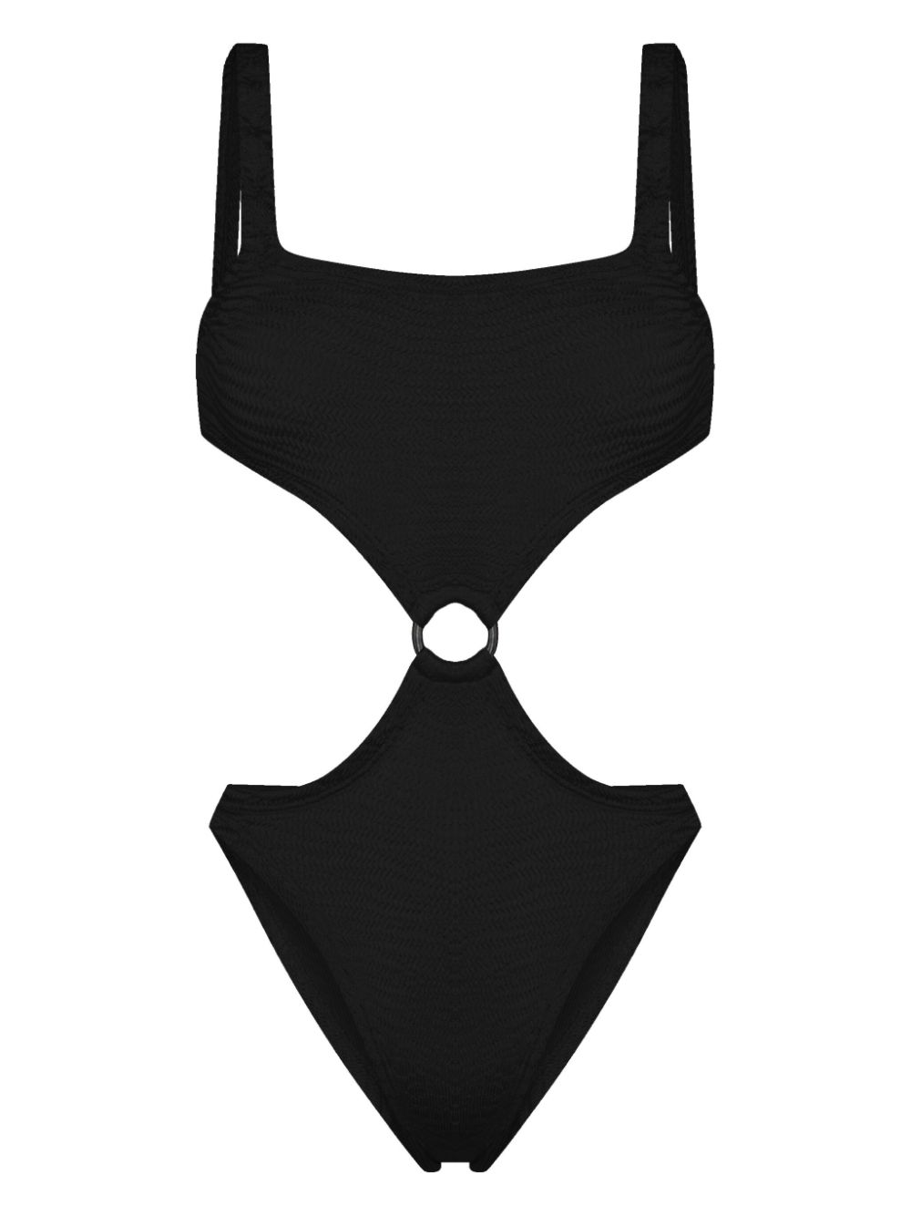 PARAMIDONNA Olivia cut-out crinkled swimsuit - Black von PARAMIDONNA