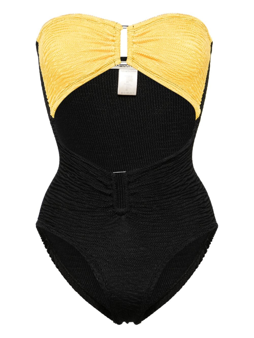 PARAMIDONNA Rene smock-design swimsuit - Black von PARAMIDONNA