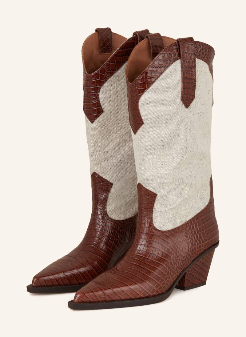 Paris Texas Cowboy Boots Rosario braun von PARIS TEXAS