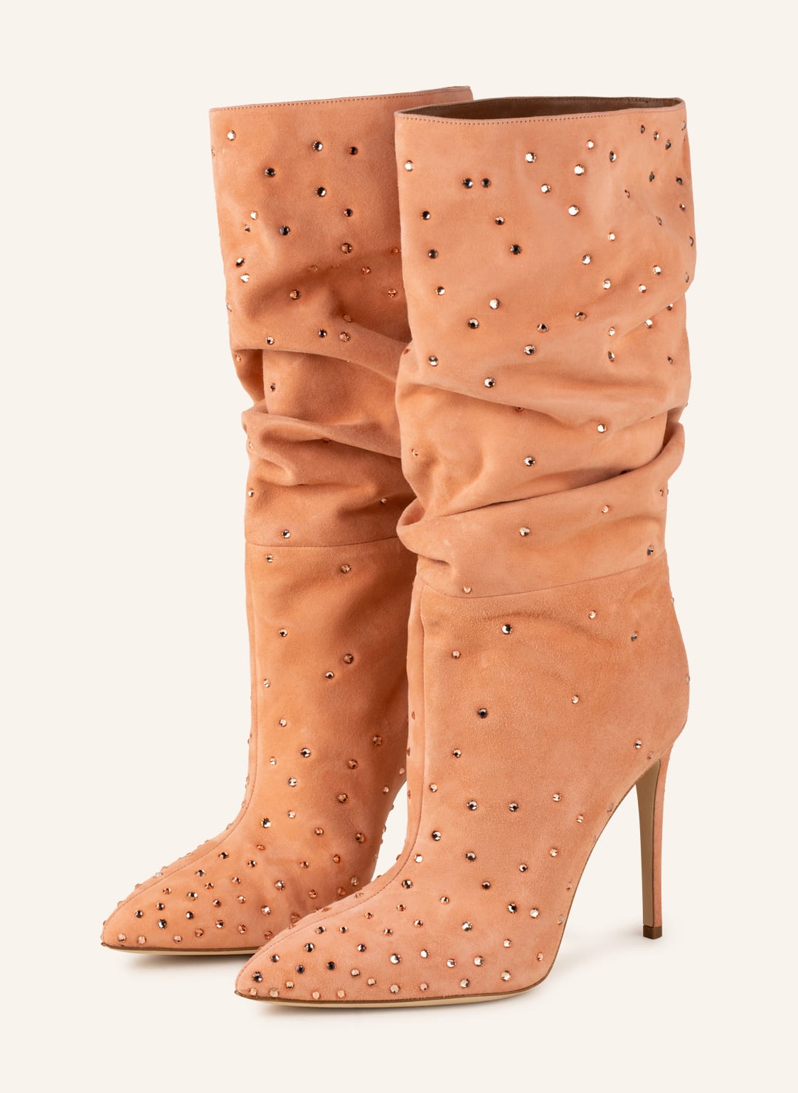 Paris Texas Stiefel Mit Schmucksteinen orange von PARIS TEXAS