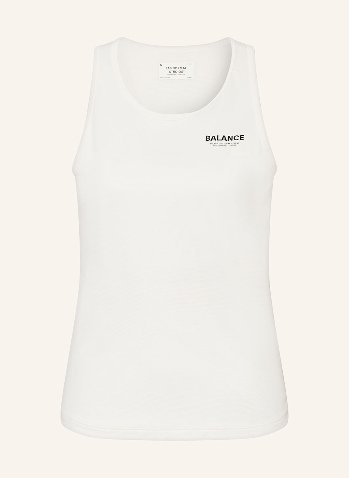Pas Normal Studios Lauftop Balance Sleeveless weiss Pas Normal Studios Lauftop Balance Sleeveless weiss von PAS NORMAL STUDIOS