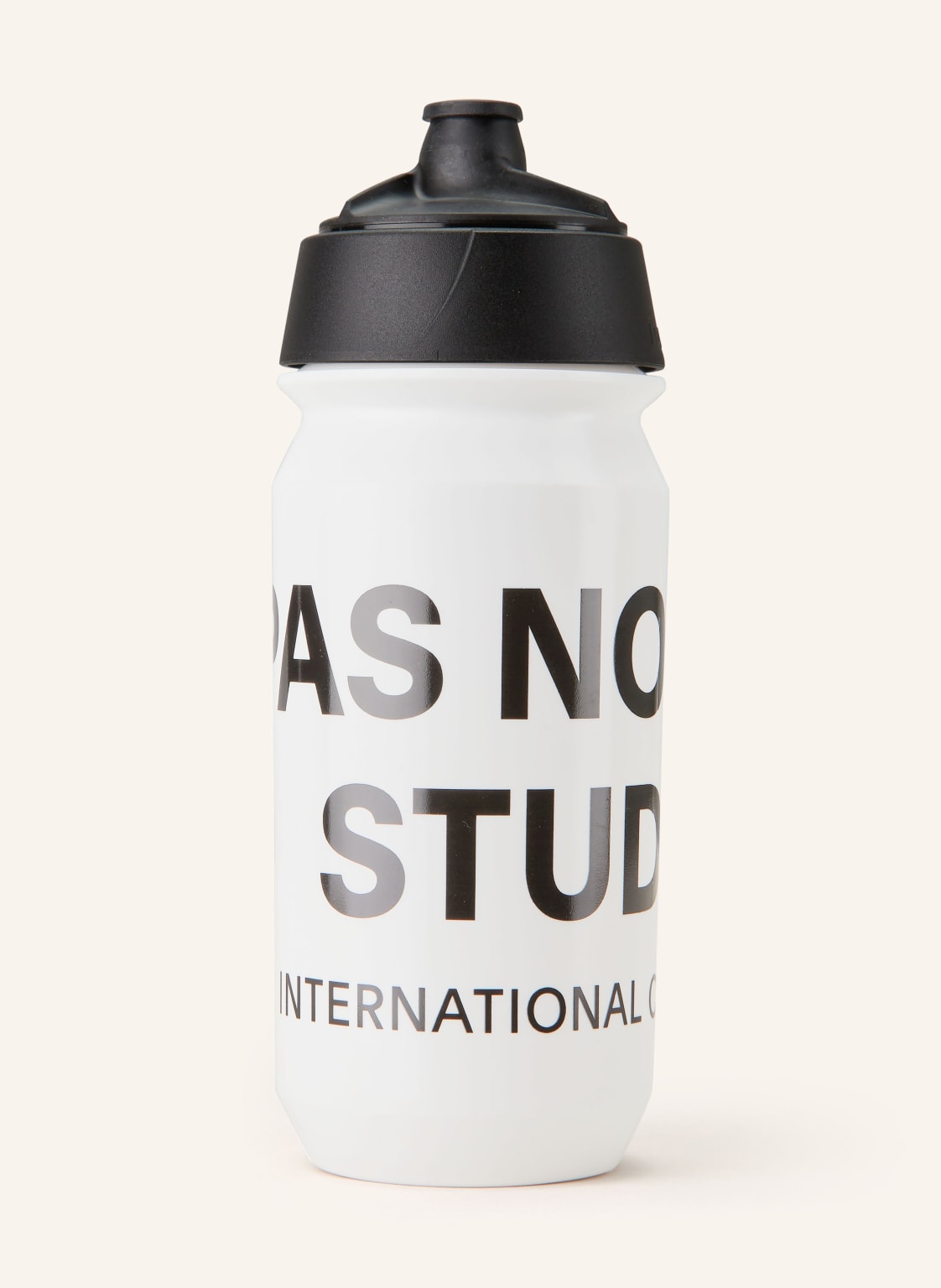 Pas Normal Studios Trinkflasche Logo Bidon weiss von PAS NORMAL STUDIOS