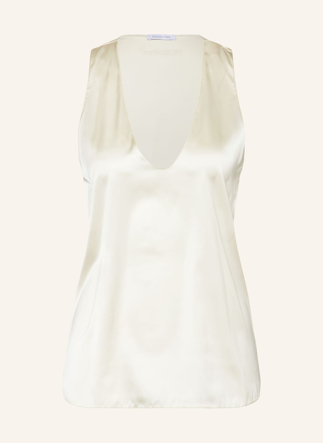 Patrizia Pepe Blusentop Aus Satin weiss Patrizia Pepe Blusentop Aus Satin weiss von PATRIZIA PEPE