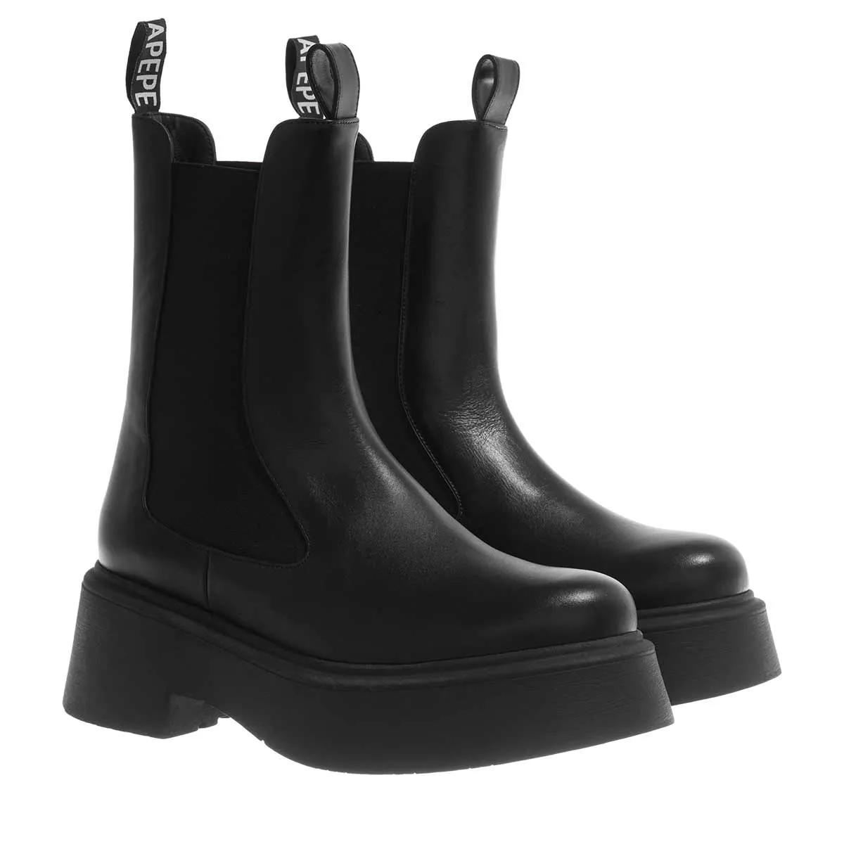 Patrizia Pepe Boots & Stiefeletten - Biker&Tronch Tac Bas - Gr. 41 (EU) - in Schwarz - für Damen von PATRIZIA PEPE