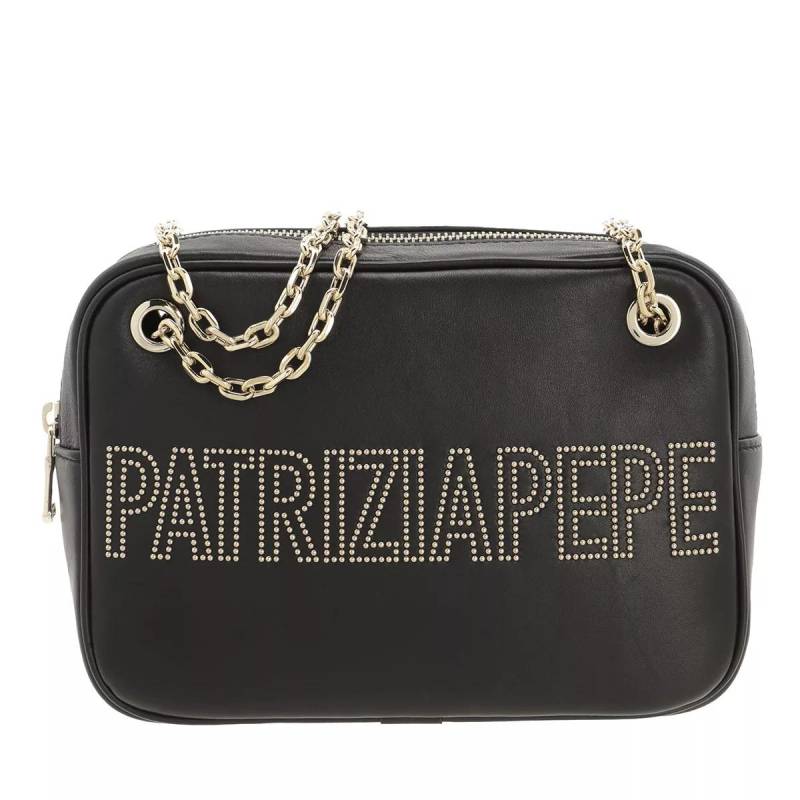 Patrizia Pepe Umhängetasche - Fly Logo Studs Camera Bag - Gr. unisize - in Schwarz - für Damen von PATRIZIA PEPE