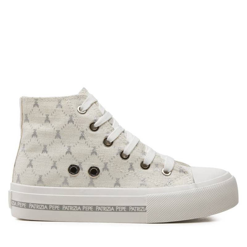 Sneakers aus Stoff Patrizia Pepe PJ257.30 S Écru von PATRIZIA PEPE