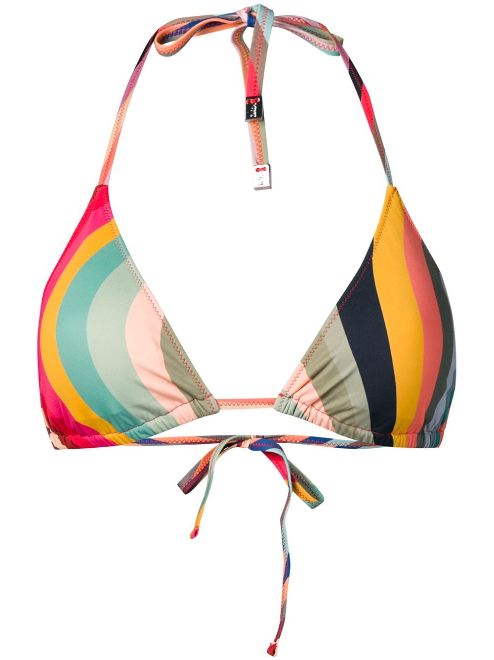 Paul Smith Swirl print triangle bikini top - Yellow von Paul Smith