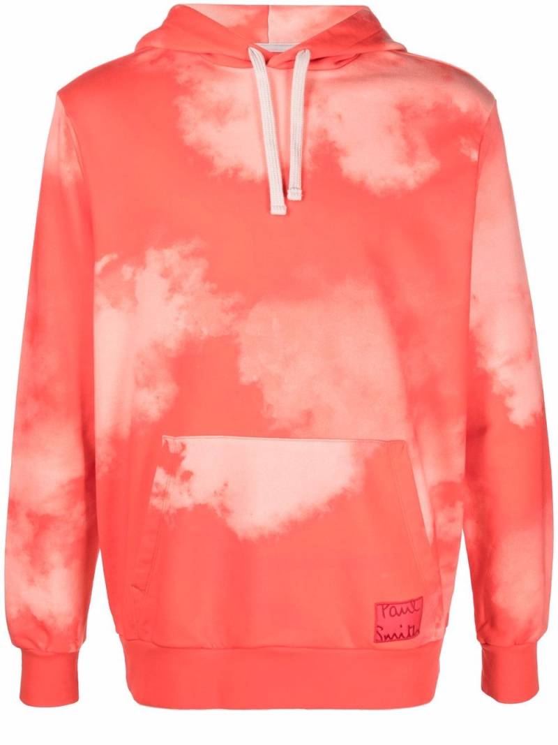 Paul Smith cloud-print pullover hoodie - Red von Paul Smith