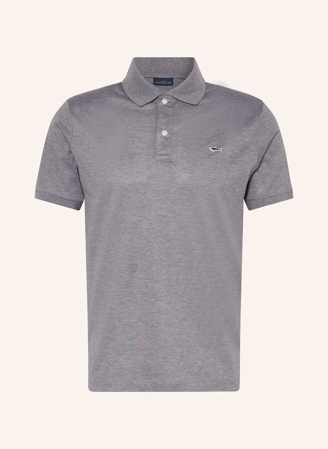Paul & Shark Piqué-Poloshirt grau von PAUL & SHARK