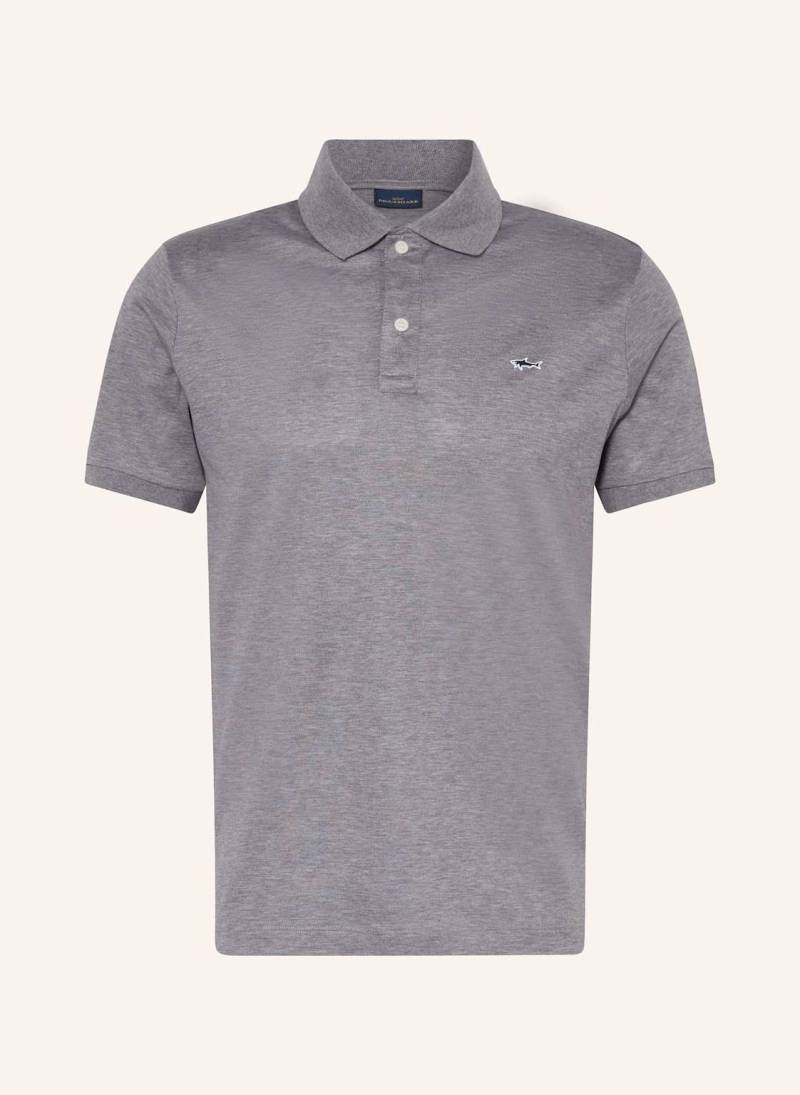 Paul & Shark Piqué-Poloshirt grau von PAUL & SHARK