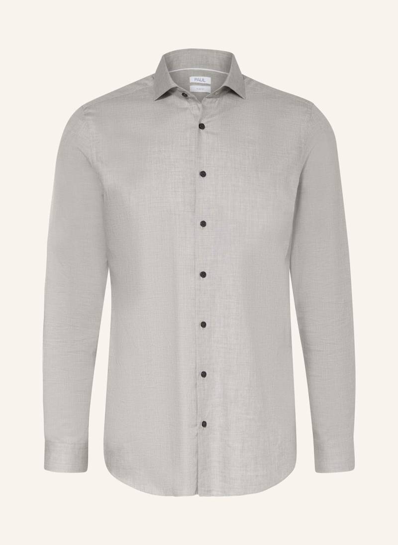 Paul Hemd Slim Fit grau von PAUL