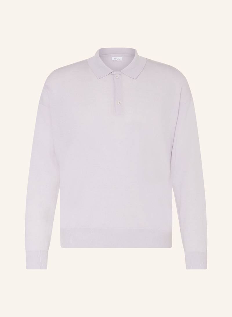 Paul Strick-Poloshirt Aus Merinowolle silber von PAUL