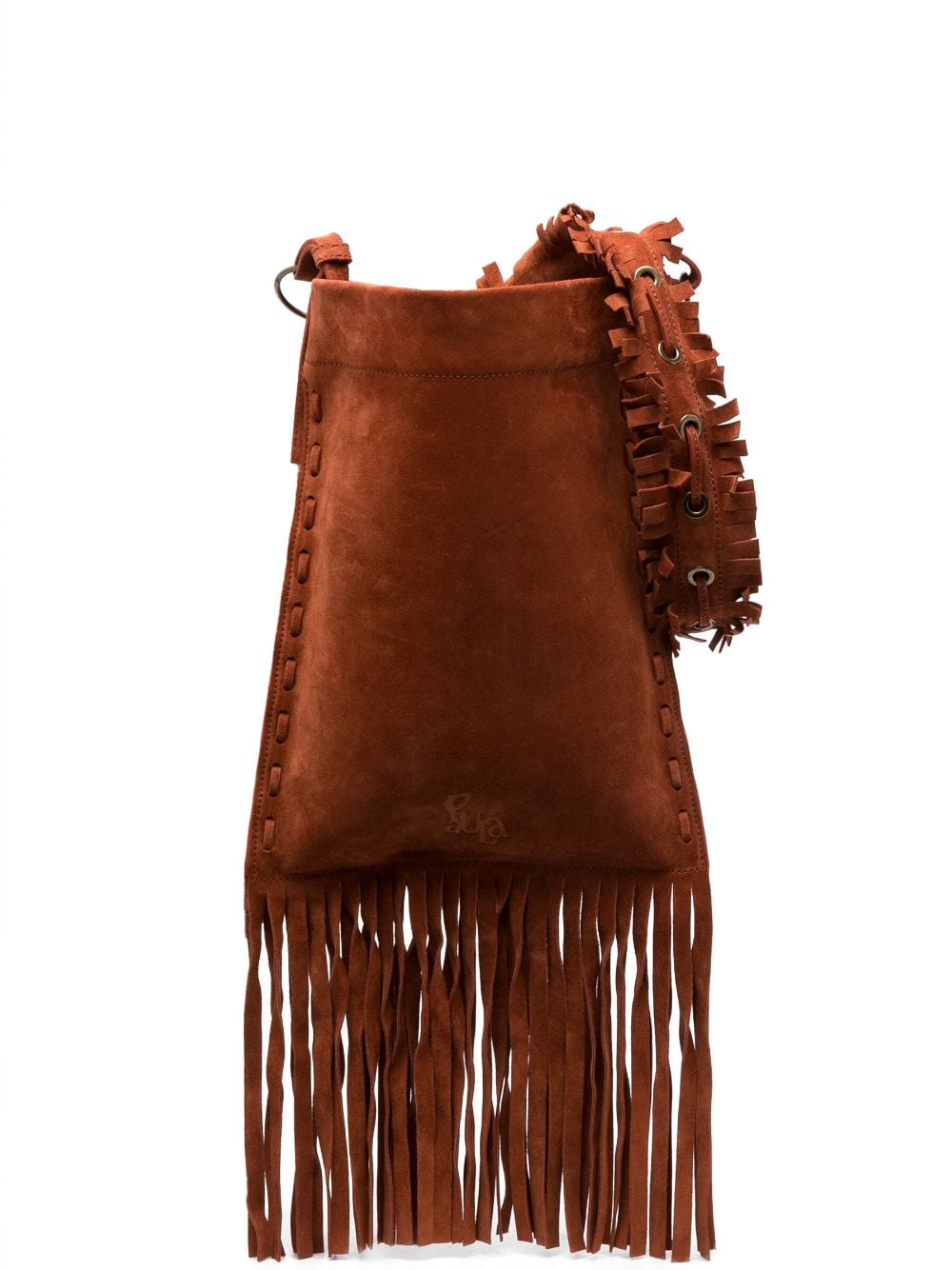 PAULA fringe-detail leather shoulder bag - Brown von PAULA